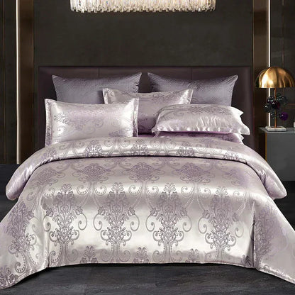 Soft Satin Bedding Duvet Cover Set