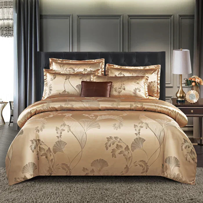 Soft Satin Bedding Duvet Cover Set