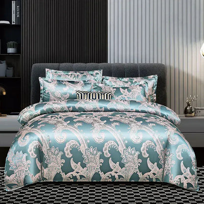 Soft Satin Bedding Duvet Cover Set