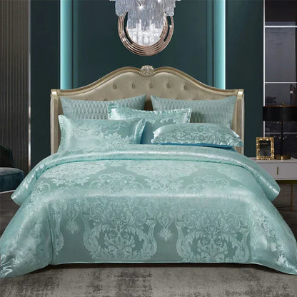 Soft Satin Bedding Duvet Cover Set