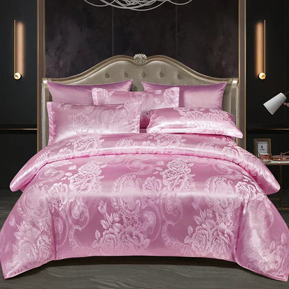 Soft Satin Bedding Duvet Cover Set