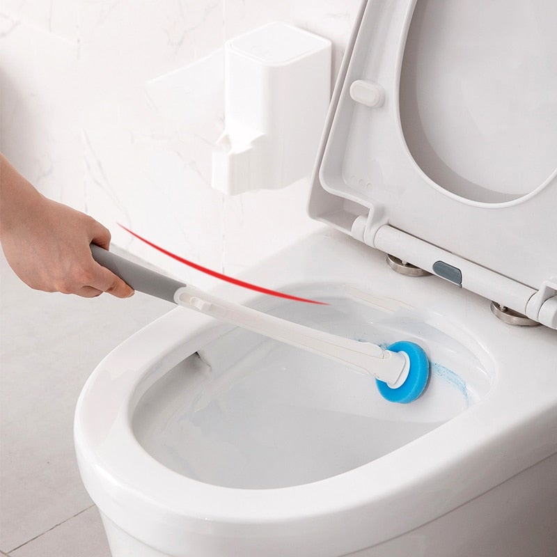 Easy Clean Toilet Brush with Replaceable Heads