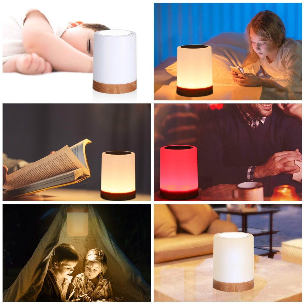 Soft Glow Bedroom Night Lamp - Halri