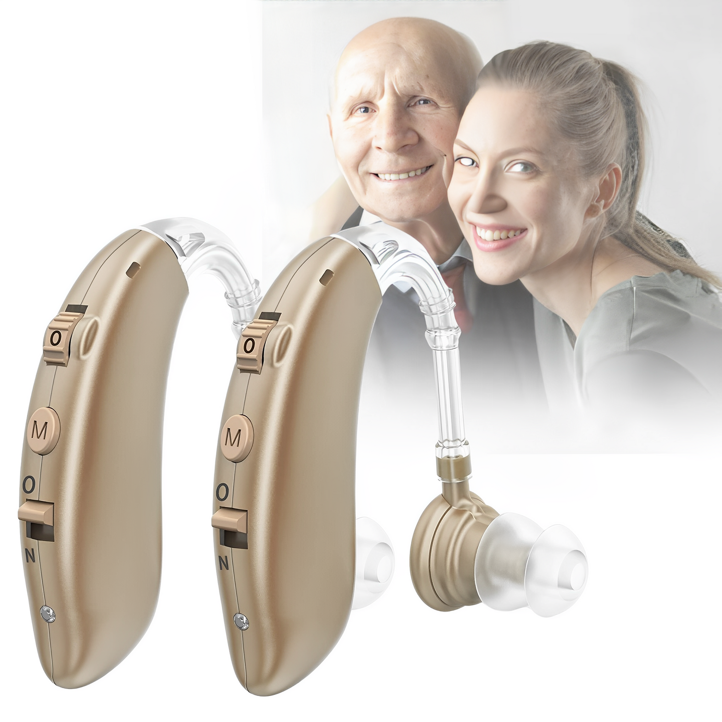 Compact Rechargeable BTE Hearing Aids with Noise Cancellation - Halri