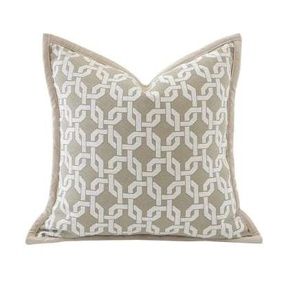 Plush Soft Reversible Geometric Cushion Cover