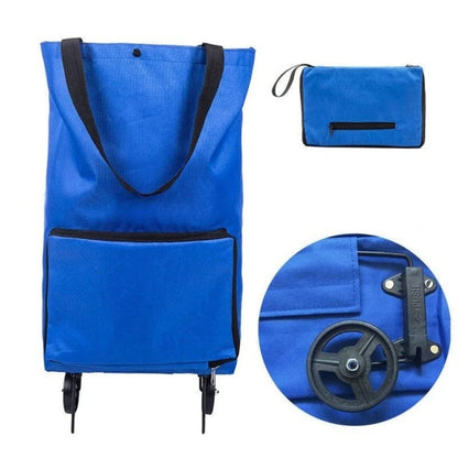 Collapsible Cart Bag with Wheels Storage