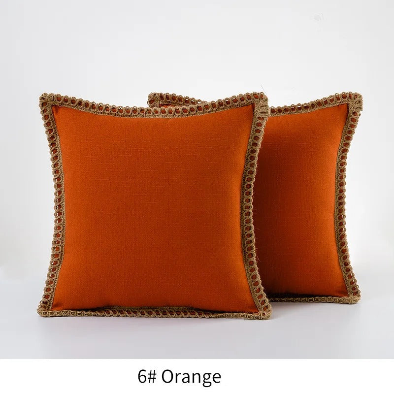 Holiday Red Gray Throw Pillow Cover Decorative Case
