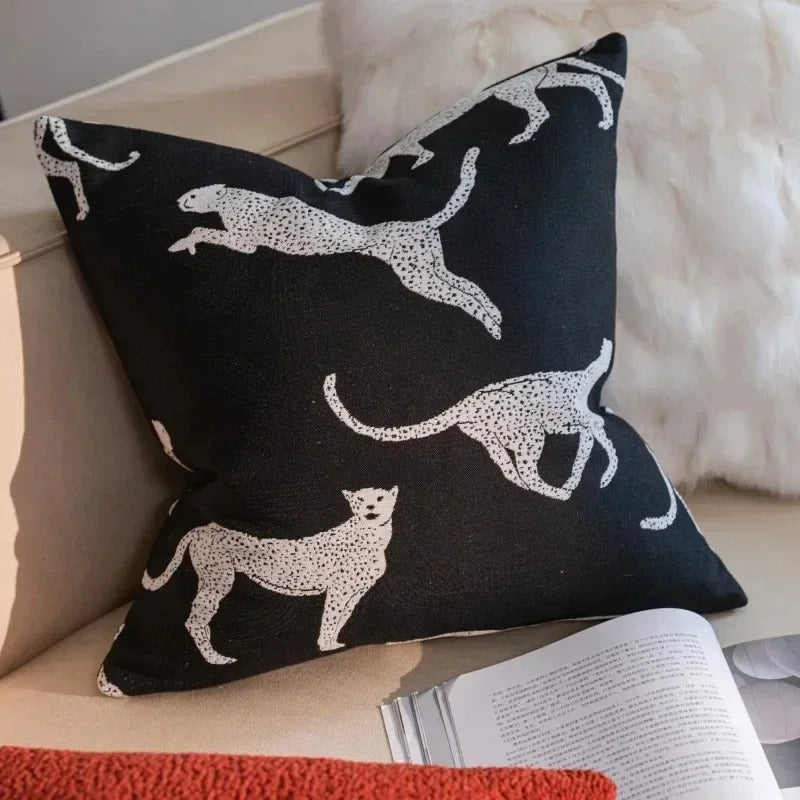 Plush Soft Reversible Geometric Cushion Cover