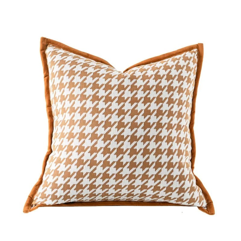 Plush Soft Reversible Geometric Cushion Cover