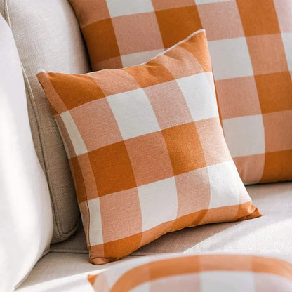 Classic Plaid Home Cushion Cover - Halri