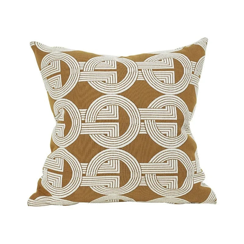 Plush Soft Reversible Geometric Cushion Cover