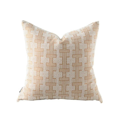 Plush Soft Reversible Geometric Cushion Cover