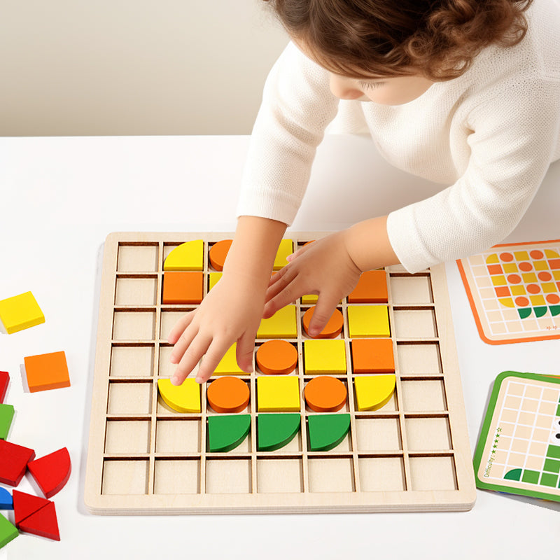 Classic Wooden Brain Teaser Puzzle Set - Halri