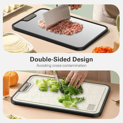 Durable Kitchen Cutting Board with Juice Tray