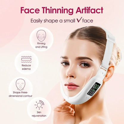 Sculpting LED Face Massager for Defined Jawline Contour