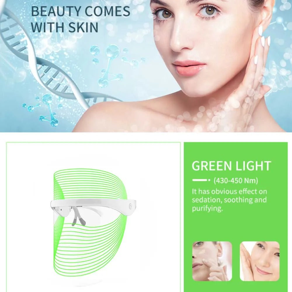 Relaxing Face LED Mask with 216 LED Lights