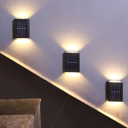Bright Wireless Outdoor Solar Powered Wall Lights