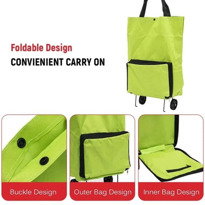 Collapsible Cart Bag with Wheels Storage