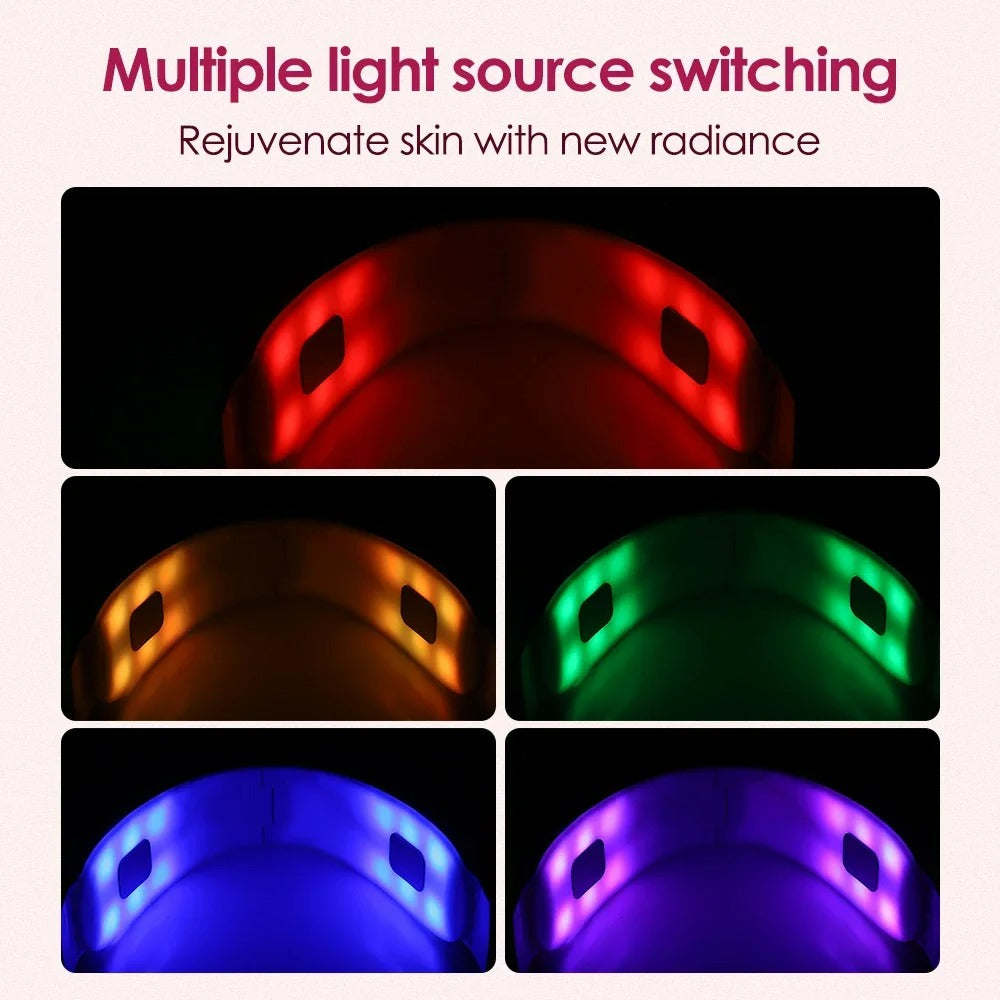 Sculpting LED Face Massager for Defined Jawline Contour