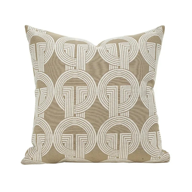 Plush Soft Reversible Geometric Cushion Cover