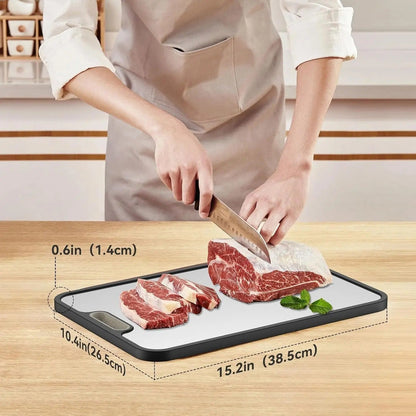 Durable Kitchen Cutting Board with Juice Tray