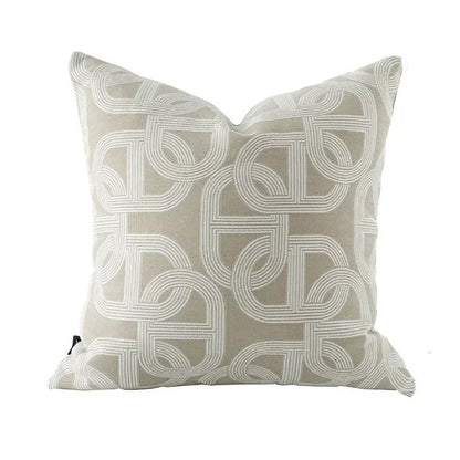 Plush Soft Reversible Geometric Cushion Cover