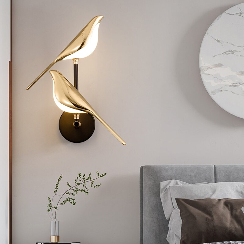 Bright Feather LED Bird Light Fixture