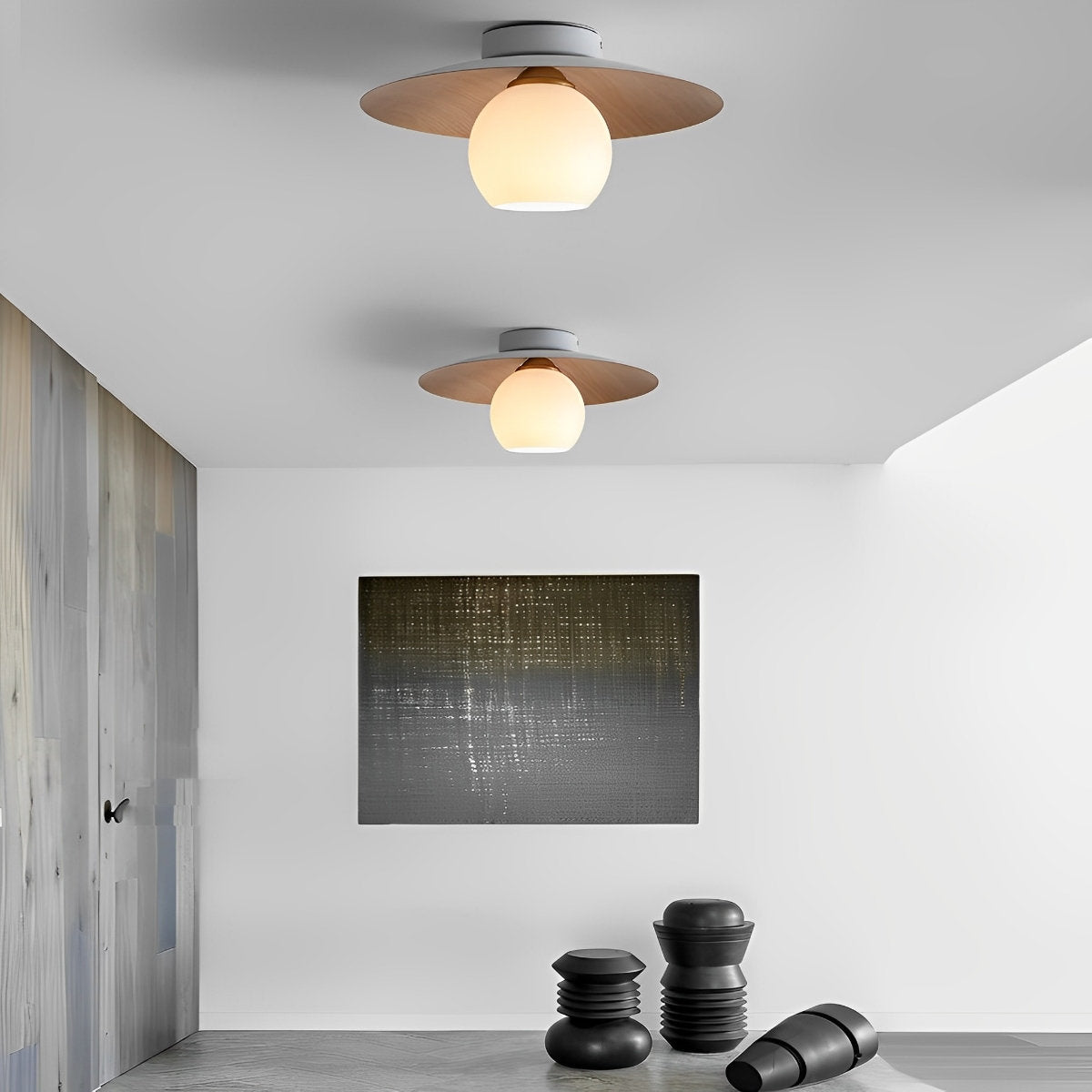 Simple LED Ceiling Light Fixtures Flush Mount Chandelier - Halri