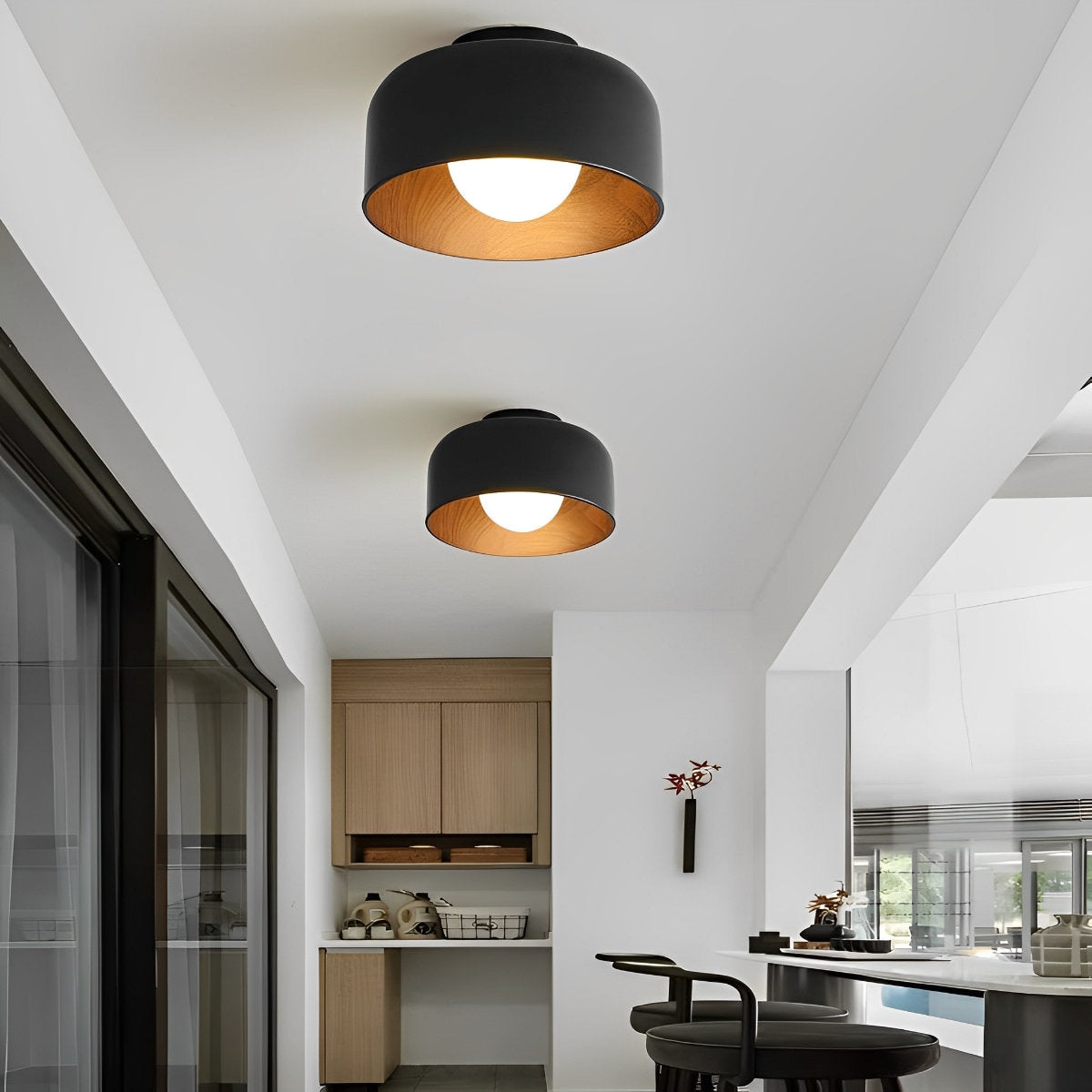 Simple LED Ceiling Light Fixtures Flush Mount Chandelier