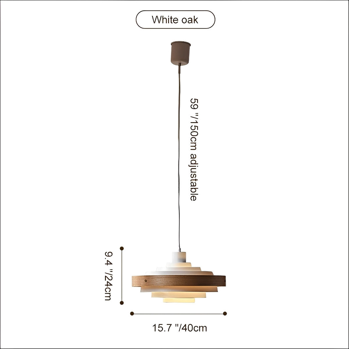Sleek Contemporary Shade Pendant Lighting Fixture
