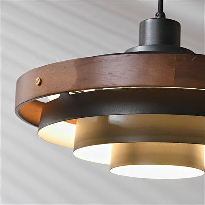 Sleek Contemporary Shade Pendant Lighting Fixture