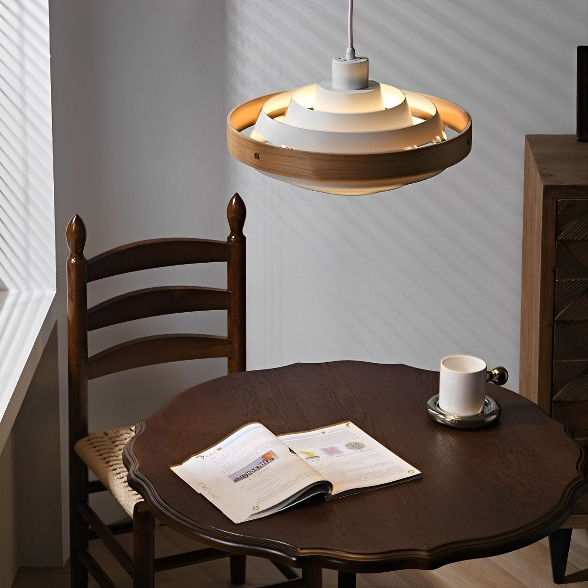 Sleek Contemporary Shade Pendant Lighting Fixture