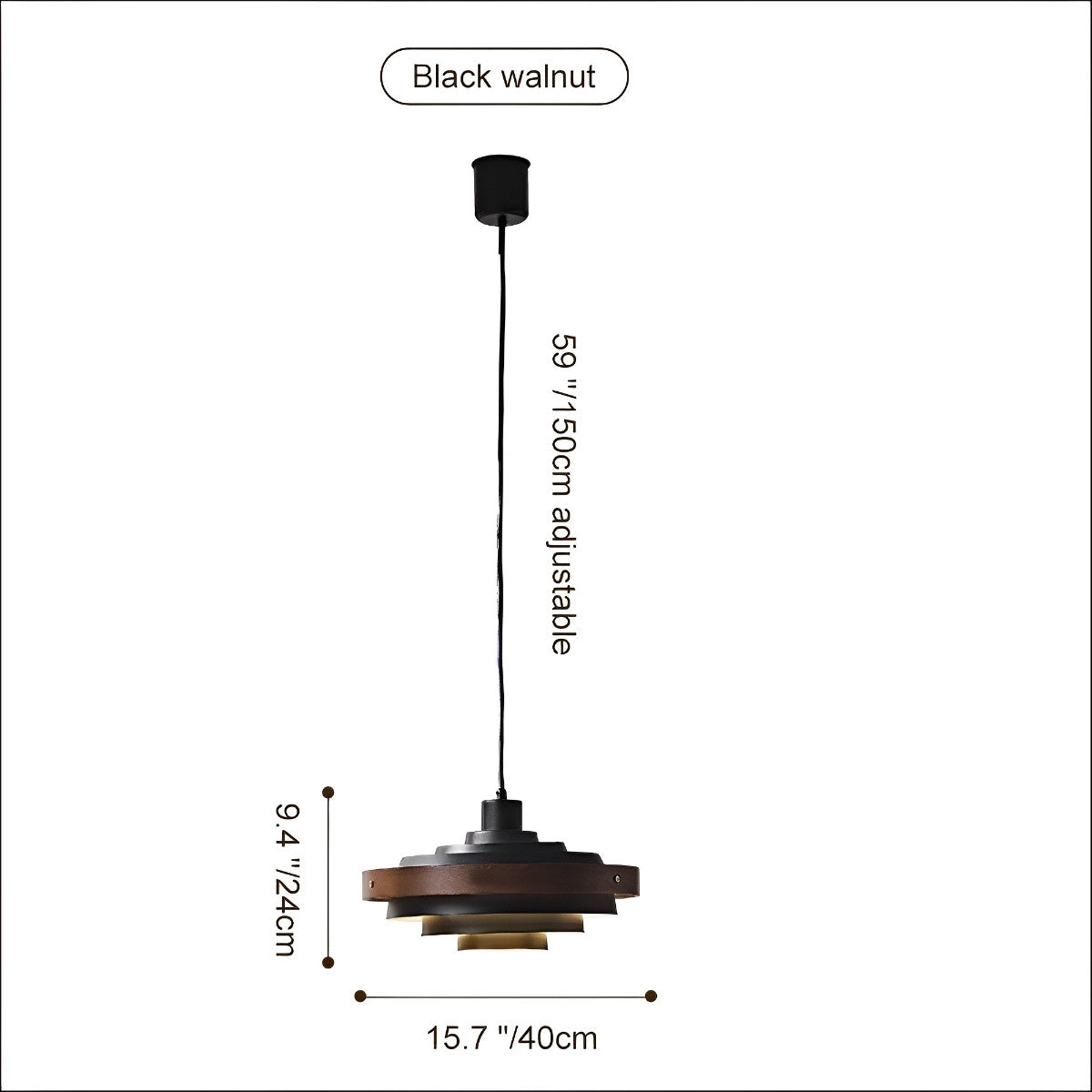Sleek Contemporary Shade Pendant Lighting Fixture