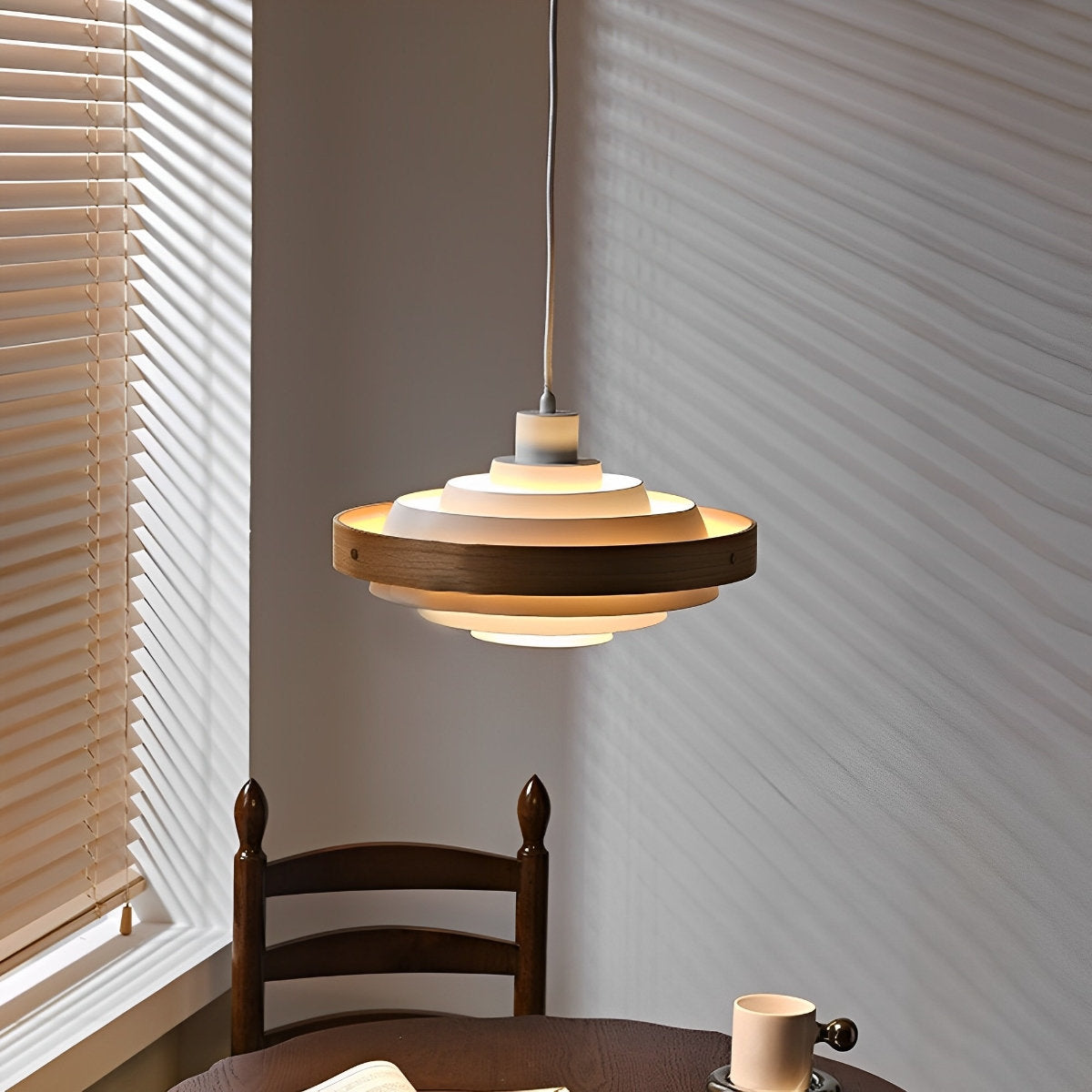 Sleek Contemporary Shade Pendant Lighting Fixture
