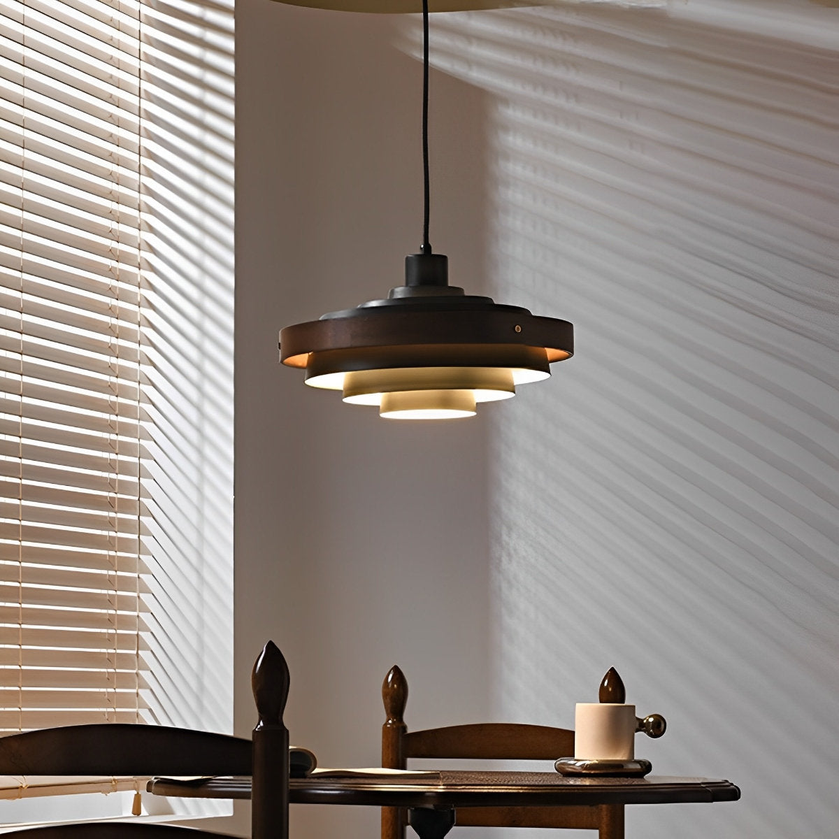 Sleek Contemporary Shade Pendant Lighting Fixture