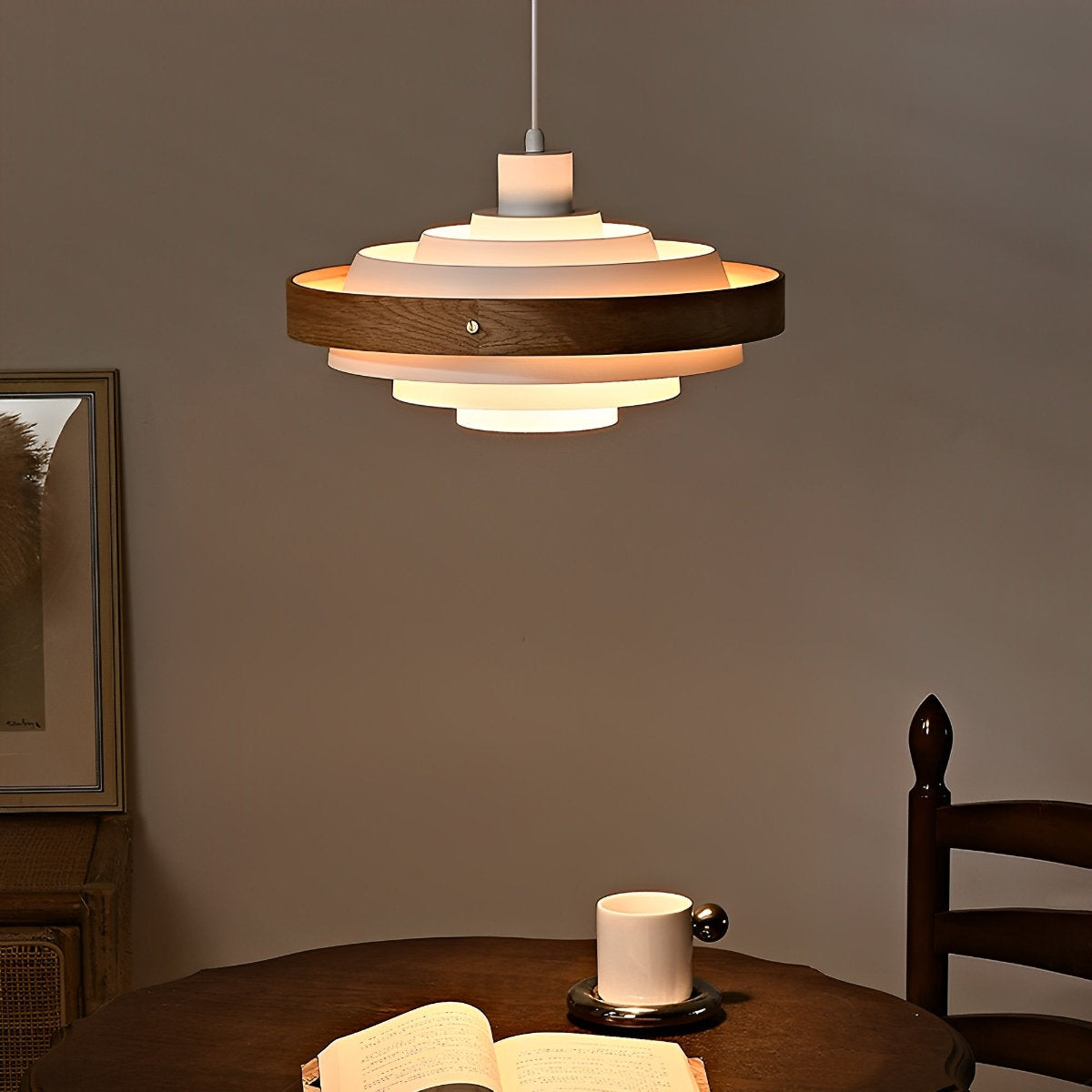 Sleek Contemporary Shade Pendant Lighting Fixture