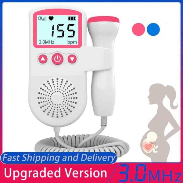 Handheld Fetal Doppler Baby Heart Rate Monitor