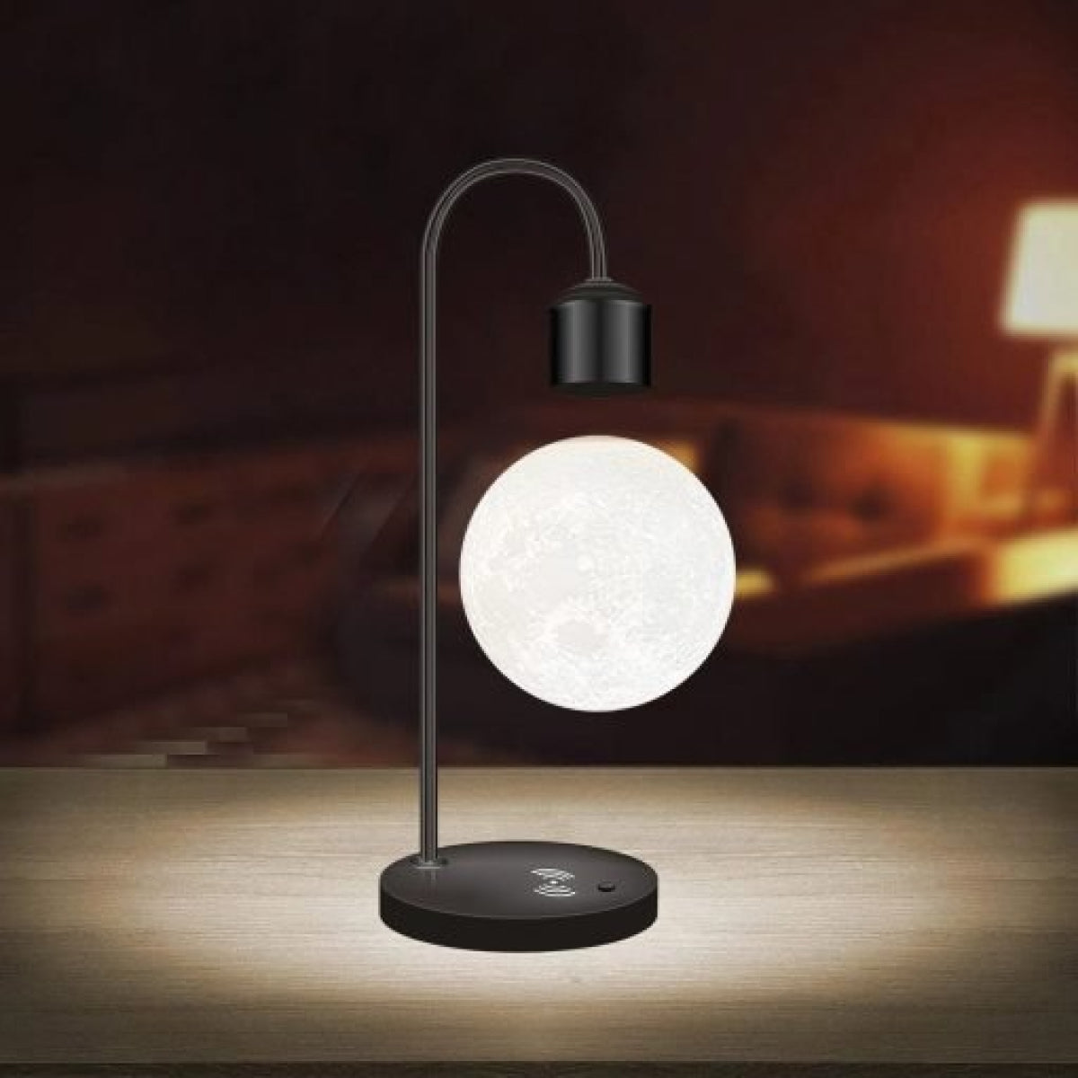 Floating Glow Moon Lamp – Wireless Phone Charging Light