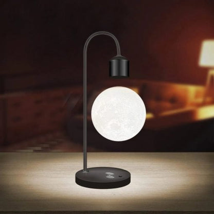 Floating Glow Moon Lamp – Wireless Phone Charging Light