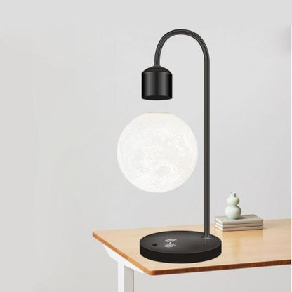 Floating Glow Moon Lamp – Wireless Phone Charging Light