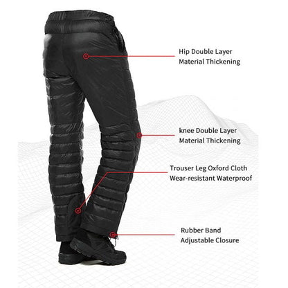 Warm Waterproof Insulated Ski Pants for Men