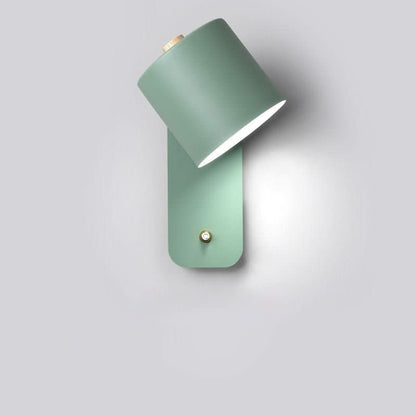 Simple White LED Wall Lamp with On/Off Switch - Halri