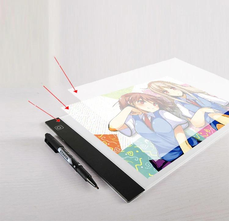 Colorful LED Kids Drawing Tablet