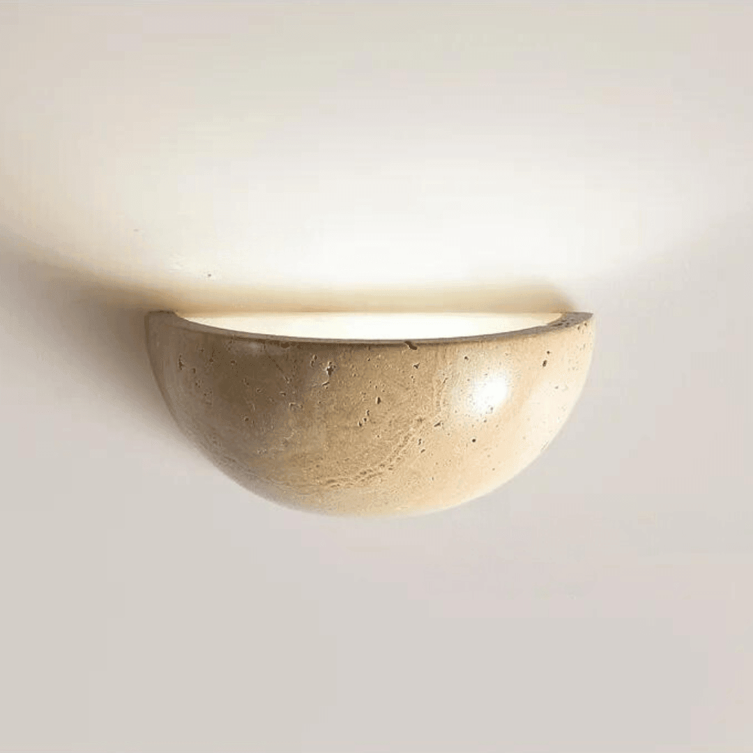 Vintage Natural Stone Wall Lamp - Halri