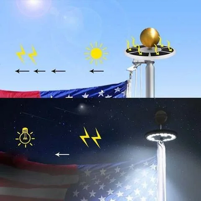 Bright Solar Powered Flag Light