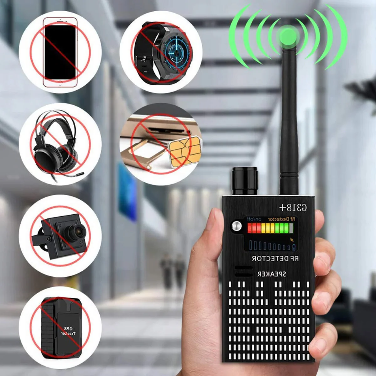 Advanced Spy Catcher Scanner with Laser Detection