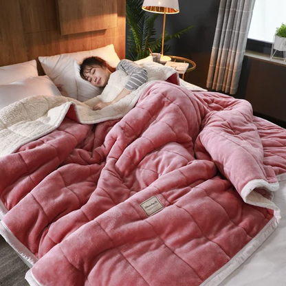 Plush Big Faux Fur Throw Blanket