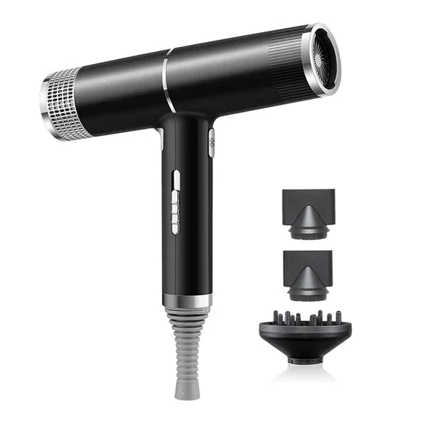Fast Ionic Hair Dryer with Diffuser and Nozzles