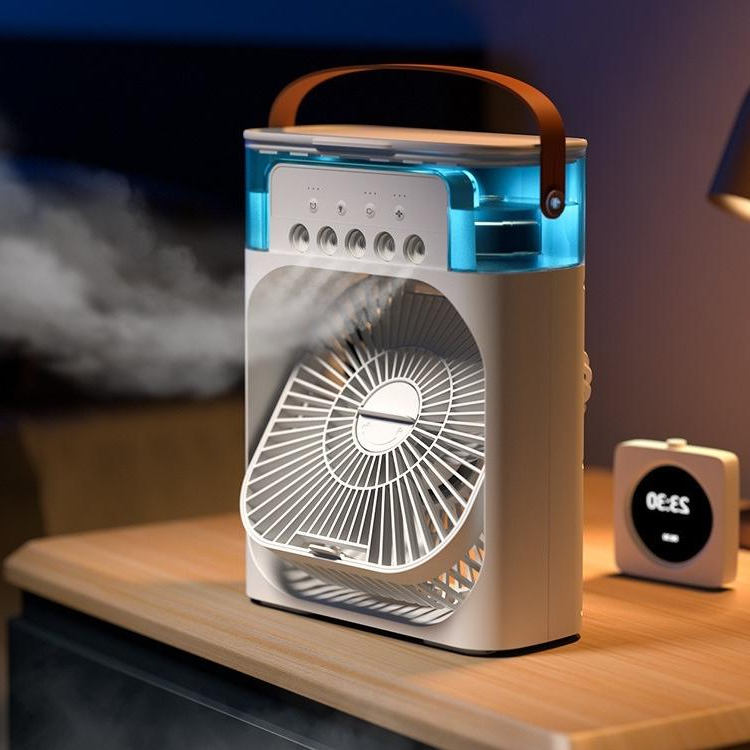 Compact Portable USB Misting Fan with Silent Cooling Spray - Halri