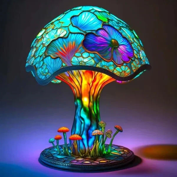 Colorful Glass Indoor Table Light